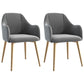 Glam Velvet Dining Room Chairs Arm Metal Dining Side Chair for Restaurant Use Dark Gray 2 Piece Set Clearhalo ' kitchen&dining_furn' 'Dining Chairs' 'Dining Tables & Seating' 'dining_chair' 'furn' 'furn_dining_chair' 'Furniture' 'furniture_dining_chair' 'Kitchen & Dining Furniture' 'kitchen' 4492277