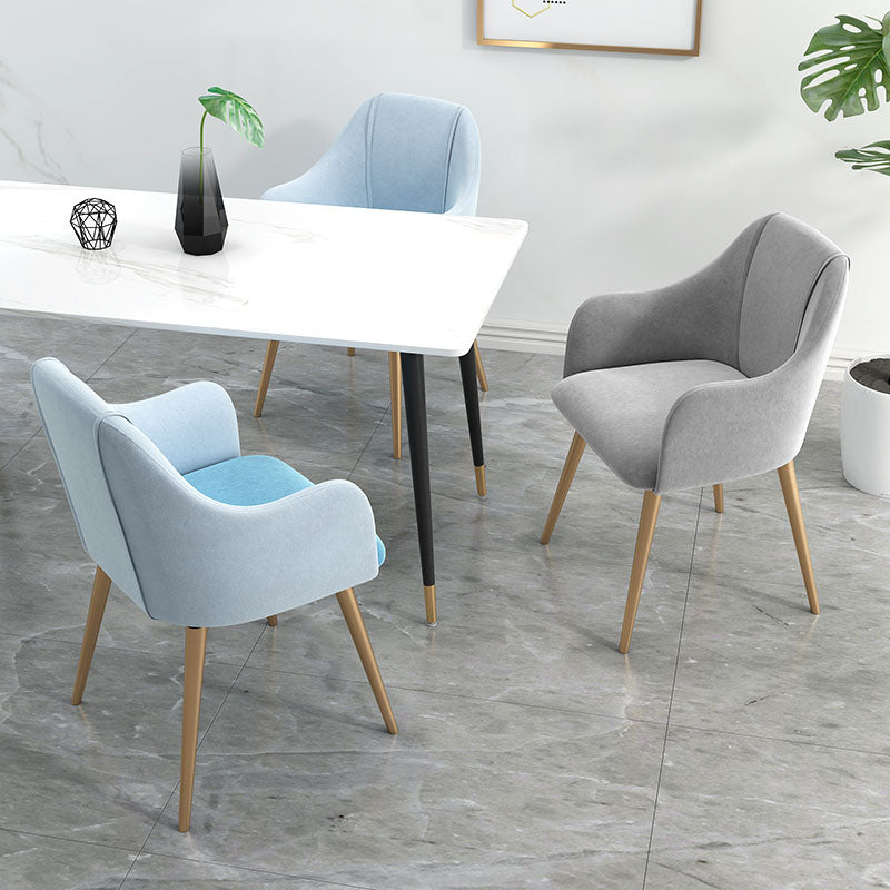 Glam Velvet Dining Room Chairs Arm Metal Dining Side Chair for Restaurant Use Clearhalo ' kitchen&dining_furn' 'Dining Chairs' 'Dining Tables & Seating' 'dining_chair' 'furn' 'furn_dining_chair' 'Furniture' 'furniture_dining_chair' 'Kitchen & Dining Furniture' 'kitchen' 4492279