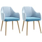 Glam Velvet Dining Room Chairs Arm Metal Dining Side Chair for Restaurant Use Blue 2 Piece Set Clearhalo ' kitchen&dining_furn' 'Dining Chairs' 'Dining Tables & Seating' 'dining_chair' 'furn' 'furn_dining_chair' 'Furniture' 'furniture_dining_chair' 'Kitchen & Dining Furniture' 'kitchen' 4492292