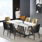 Modern 1/2/5/7 Pieces Dining Set Sintered Stone Rectangle Dining Table with Chairs Clearhalo 'Dining Room Sets' 'Dining Tables & Seating' 'dining_room_set' 'furn' 'furn_dining_room_set' 'Furniture' 'furniture_dining_room_set' 'Kitchen & Dining Furniture' 'kitchen&dining_furn' 'kitchen' 4492310