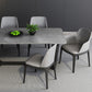 Modern 1/2/5/6/7 Pieces Dining Set Sintered Stone Dining Table with Leather Chairs Clearhalo 'Dining Room Sets' 'Dining Tables & Seating' 'dining_room_set' 'furn' 'furn_dining_room_set' 'Furniture' 'furniture_dining_room_set' 'Kitchen & Dining Furniture' 'kitchen&dining_furn' 'kitchen' 4492334