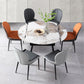 Contemporary 1/5/6/7 Pieces Dining Set Round Dining Room Table Set Clearhalo 'Dining Room Sets' 'Dining Tables & Seating' 'dining_room_set' 'furn' 'furn_dining_room_set' 'Furniture' 'furniture_dining_room_set' 'Kitchen & Dining Furniture' 'kitchen&dining_furn' 'kitchen' 4492348