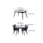 Contemporary 1/5/6/7 Pieces Dining Set Round Dining Room Table Set Clearhalo 'Dining Room Sets' 'Dining Tables & Seating' 'dining_room_set' 'furn' 'furn_dining_room_set' 'Furniture' 'furniture_dining_room_set' 'Kitchen & Dining Furniture' 'kitchen&dining_furn' 'kitchen' 4492364