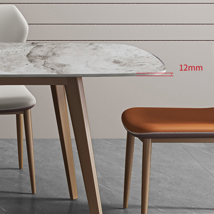 Glam 1/2/5/7 Pieces Dining Set Rectangular Dining Room Table Clearhalo 'Dining Room Sets' 'Dining Tables & Seating' 'dining_room_set' 'furn' 'furn_dining_room_set' 'Furniture' 'furniture_dining_room_set' 'Kitchen & Dining Furniture' 'kitchen&dining_furn' 'kitchen' 4492376