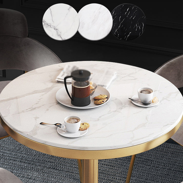 1/2/4/5 Pcs Metal Glam Dining Room Set with Round Table and Arm Chairs Dining Set Clearhalo 'Dining Room Sets' 'Dining Tables & Seating' 'dining_room_set' 'furn' 'furn_dining_room_set' 'Furniture' 'furniture_dining_room_set' 'Kitchen & Dining Furniture' 'kitchen&dining_furn' 'kitchen' 4492393