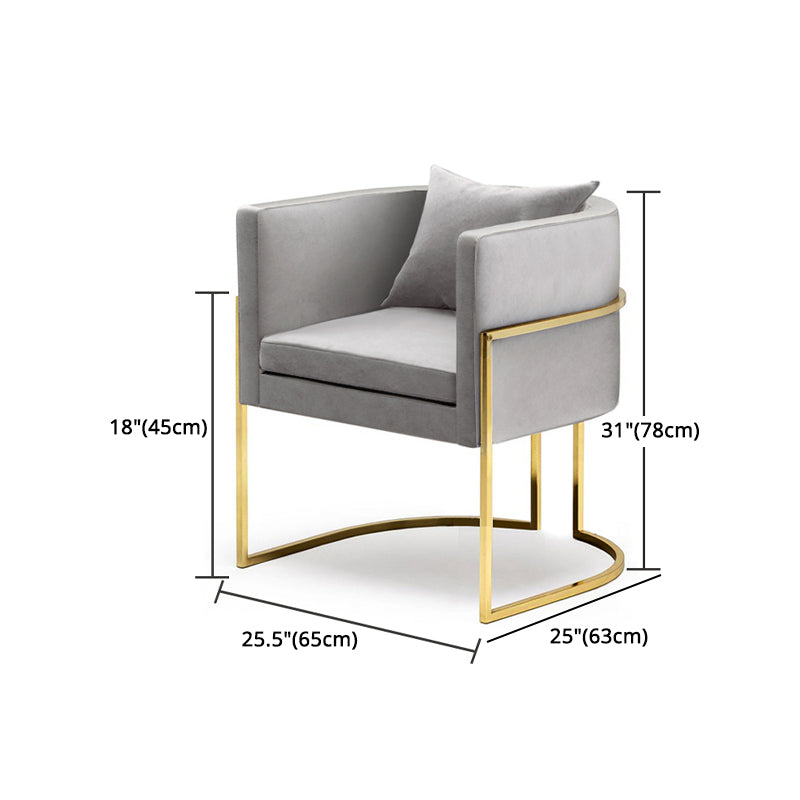 1/2/4/5 Pcs Metal Glam Dining Room Set with Round Table and Arm Chairs Dining Set Clearhalo 'Dining Room Sets' 'Dining Tables & Seating' 'dining_room_set' 'furn' 'furn_dining_room_set' 'Furniture' 'furniture_dining_room_set' 'Kitchen & Dining Furniture' 'kitchen&dining_furn' 'kitchen' 4492398