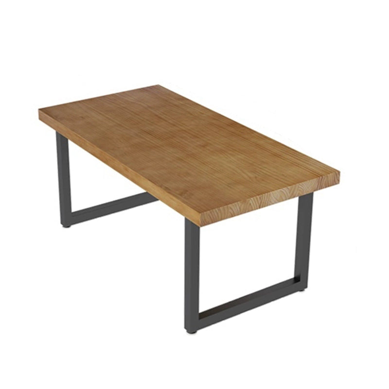 Modern 1/5/7 Pieces Rectangle Dining Set Solid Wood Dining Table with Chairs Clearhalo 'Dining Room Sets' 'Dining Tables & Seating' 'dining_room_set' 'furn' 'furn_dining_room_set' 'Furniture' 'furniture_dining_room_set' 'Kitchen & Dining Furniture' 'kitchen&dining_furn' 'kitchen' 4492461