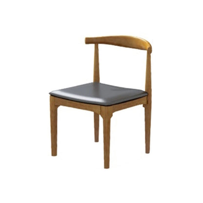 Modern 1/5/7 Pieces Rectangle Dining Set Solid Wood Dining Table with Chairs 1 Black Chair Clearhalo 'Dining Room Sets' 'Dining Tables & Seating' 'dining_room_set' 'furn' 'furn_dining_room_set' 'Furniture' 'furniture_dining_room_set' 'Kitchen & Dining Furniture' 'kitchen&dining_furn' 'kitchen' 4492466