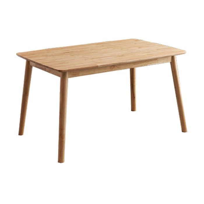 1/2/5 Pcs Oak Wood Modern Dining Set with Rectangle Table Dinette Set Wood 51"L x 31"W Clearhalo 'Dining Room Sets' 'Dining Tables & Seating' 'dining_room_set' 'furn' 'furn_dining_room_set' 'Furniture' 'furniture_dining_room_set' 'Kitchen & Dining Furniture' 'kitchen&dining_furn' 'kitchen' 4492500