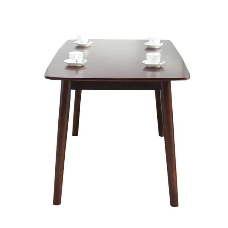 1/2/5 Pcs Oak Wood Modern Dining Set with Rectangle Table Dinette Set Walnut 51"L x 31"W Clearhalo 'Dining Room Sets' 'Dining Tables & Seating' 'dining_room_set' 'furn' 'furn_dining_room_set' 'Furniture' 'furniture_dining_room_set' 'Kitchen & Dining Furniture' 'kitchen&dining_furn' 'kitchen' 4492502