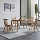 1/2/5 Pcs Oak Wood Modern Dining Set with Rectangle Table Dinette Set Clearhalo 'Dining Room Sets' 'Dining Tables & Seating' 'dining_room_set' 'furn' 'furn_dining_room_set' 'Furniture' 'furniture_dining_room_set' 'Kitchen & Dining Furniture' 'kitchen&dining_furn' 'kitchen' 4492509