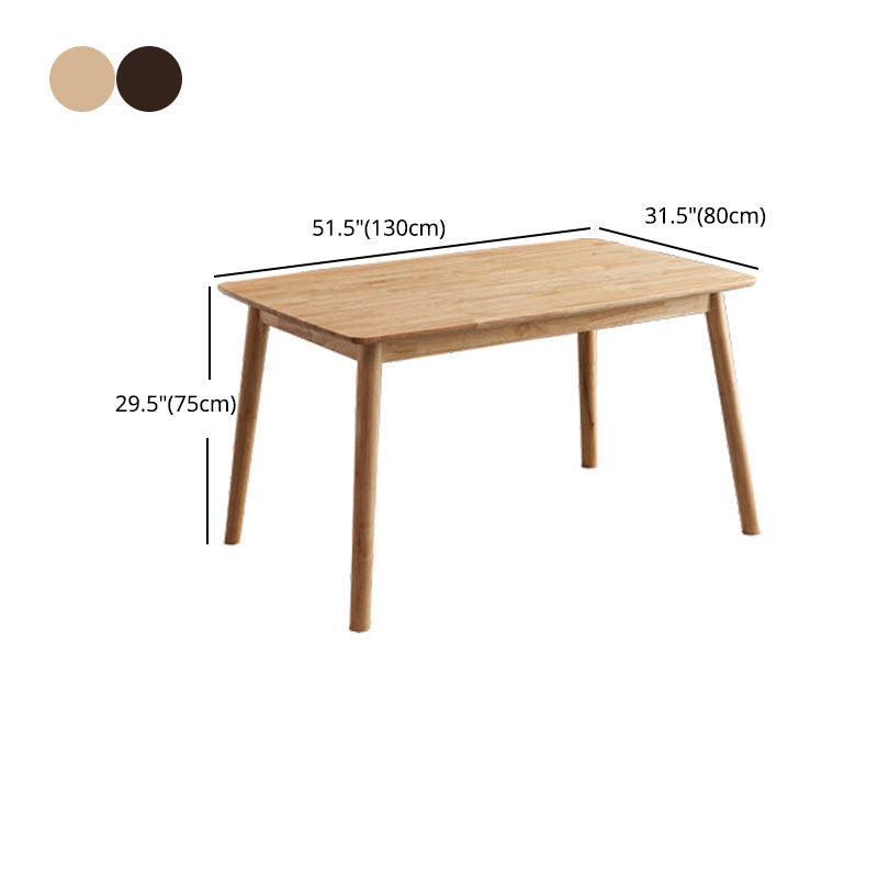 1/2/5 Pcs Oak Wood Modern Dining Set with Rectangle Table Dinette Set Clearhalo 'Dining Room Sets' 'Dining Tables & Seating' 'dining_room_set' 'furn' 'furn_dining_room_set' 'Furniture' 'furniture_dining_room_set' 'Kitchen & Dining Furniture' 'kitchen&dining_furn' 'kitchen' 4492516