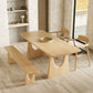 Modern 1/2/4/5 Pieces Rectangle Dining Set Solid Wood Dining Table with Chairs Clearhalo 'Dining Room Sets' 'Dining Tables & Seating' 'dining_room_set' 'furn' 'furn_dining_room_set' 'Furniture' 'furniture_dining_room_set' 'Kitchen & Dining Furniture' 'kitchen&dining_furn' 'kitchen' 4492520
