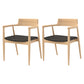 Modern 1/2/4/5 Pieces Rectangle Dining Set Solid Wood Dining Table with Chairs 2 Black Chairs Clearhalo 'Dining Room Sets' 'Dining Tables & Seating' 'dining_room_set' 'furn' 'furn_dining_room_set' 'Furniture' 'furniture_dining_room_set' 'Kitchen & Dining Furniture' 'kitchen&dining_furn' 'kitchen' 4492524