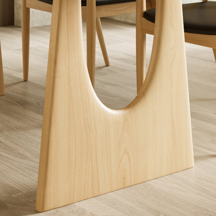 Modern 1/2/4/5 Pieces Rectangle Dining Set Solid Wood Dining Table with Chairs Clearhalo 'Dining Room Sets' 'Dining Tables & Seating' 'dining_room_set' 'furn' 'furn_dining_room_set' 'Furniture' 'furniture_dining_room_set' 'Kitchen & Dining Furniture' 'kitchen&dining_furn' 'kitchen' 4492530