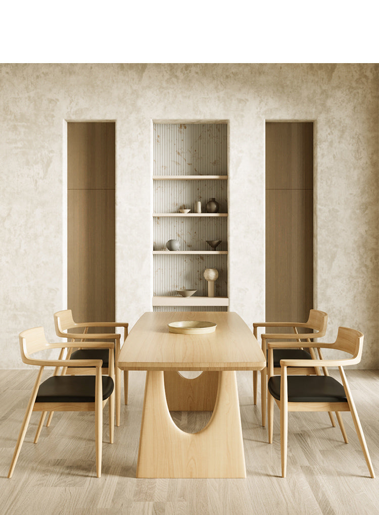 Modern 1/2/4/5 Pieces Rectangle Dining Set Solid Wood Dining Table with Chairs Clearhalo 'Dining Room Sets' 'Dining Tables & Seating' 'dining_room_set' 'furn' 'furn_dining_room_set' 'Furniture' 'furniture_dining_room_set' 'Kitchen & Dining Furniture' 'kitchen&dining_furn' 'kitchen' 4492531