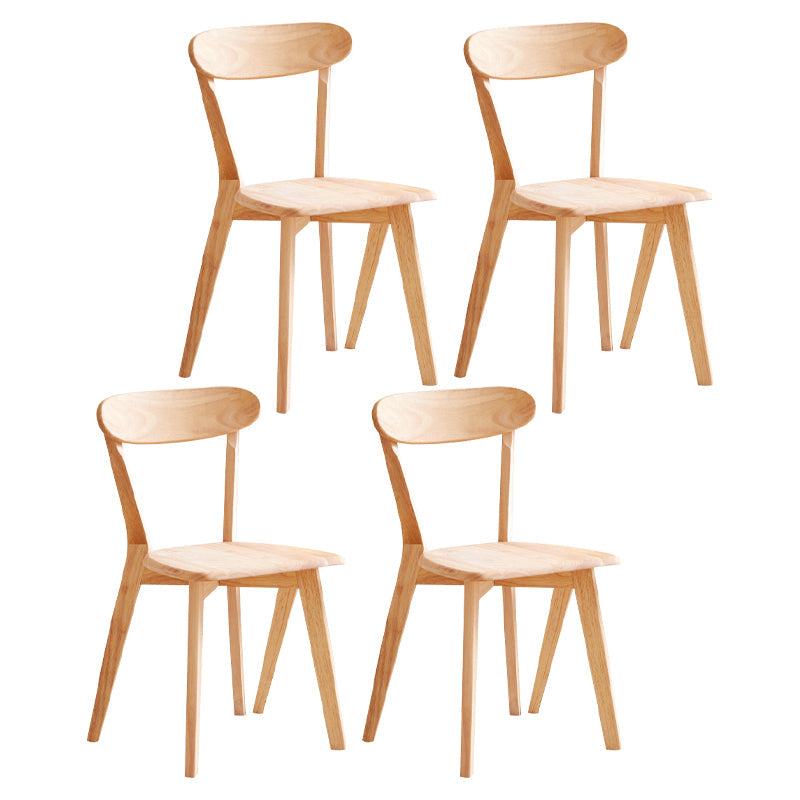 Modern 1/4/5/7 Pieces Rectangle Dining Set Solid Wood Dining Table with Chairs 4 Light Wood Chairs Clearhalo 'Dining Room Sets' 'Dining Tables & Seating' 'dining_room_set' 'furn' 'furn_dining_room_set' 'Furniture' 'furniture_dining_room_set' 'Kitchen & Dining Furniture' 'kitchen&dining_furn' 'kitchen' 4492555