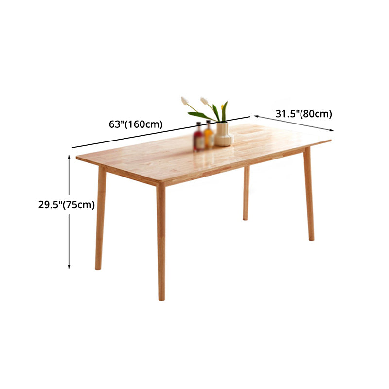 Modern 1/4/5/7 Pieces Rectangle Dining Set Solid Wood Dining Table with Chairs Clearhalo 'Dining Room Sets' 'Dining Tables & Seating' 'dining_room_set' 'furn' 'furn_dining_room_set' 'Furniture' 'furniture_dining_room_set' 'Kitchen & Dining Furniture' 'kitchen&dining_furn' 'kitchen' 4492570