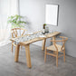 1/2/3 Pcs Pine Modern Dining Set with Rectangle Table Dinette Set 3 Pieces: Table, 2 Chairs Clearhalo 'Dining Room Sets' 'Dining Tables & Seating' 'dining_room_set' 'furn' 'furn_dining_room_set' 'Furniture' 'furniture_dining_room_set' 'Kitchen & Dining Furniture' 'kitchen&dining_furn' 'kitchen' 4492571