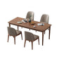 Modern 1/2/4/5 Pieces Rectangle Dining Set Solid Wood Kitchen Table with Chairs 5 Pieces: Table, 4 Grey Chairs Clearhalo 'Dining Room Sets' 'Dining Tables & Seating' 'dining_room_set' 'furn' 'furn_dining_room_set' 'Furniture' 'furniture_dining_room_set' 'Kitchen & Dining Furniture' 'kitchen&dining_furn' 'kitchen' 4492598