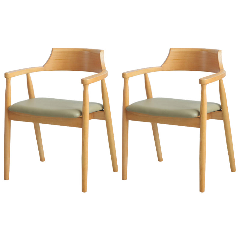 Modern Rectangle 1/2/5/7 Pieces Dining Set Solid Wood Dining Table with Chairs 2 Grey Chairs Clearhalo 'Dining Room Sets' 'Dining Tables & Seating' 'dining_room_set' 'furn' 'furn_dining_room_set' 'Furniture' 'furniture_dining_room_set' 'Kitchen & Dining Furniture' 'kitchen&dining_furn' 'kitchen' 4492637