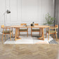 Modern Rectangle 1/2/5/7 Pieces Dining Set Solid Wood Dining Table with Chairs 5 Pieces: Table, 4 Grey Chairs Clearhalo 'Dining Room Sets' 'Dining Tables & Seating' 'dining_room_set' 'furn' 'furn_dining_room_set' 'Furniture' 'furniture_dining_room_set' 'Kitchen & Dining Furniture' 'kitchen&dining_furn' 'kitchen' 4492640