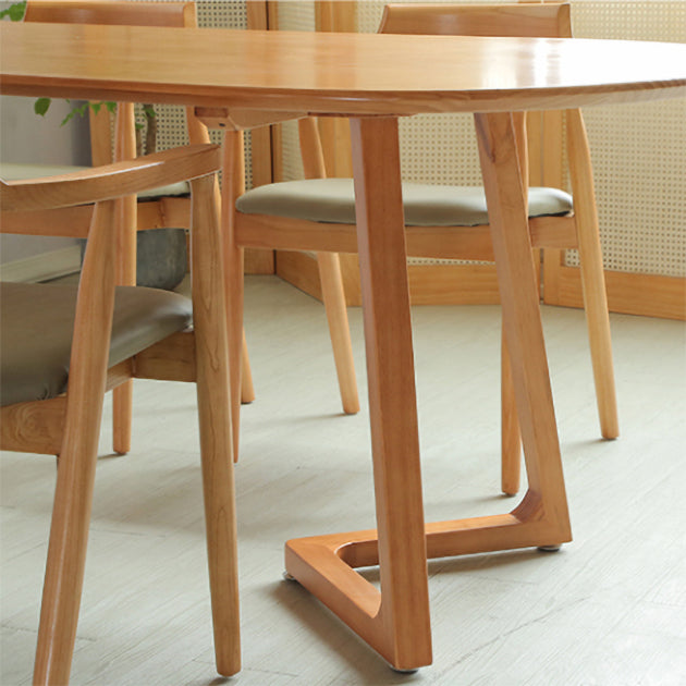 Modern Rectangle 1/2/5/7 Pieces Dining Set Solid Wood Dining Table with Chairs Clearhalo 'Dining Room Sets' 'Dining Tables & Seating' 'dining_room_set' 'furn' 'furn_dining_room_set' 'Furniture' 'furniture_dining_room_set' 'Kitchen & Dining Furniture' 'kitchen&dining_furn' 'kitchen' 4492646