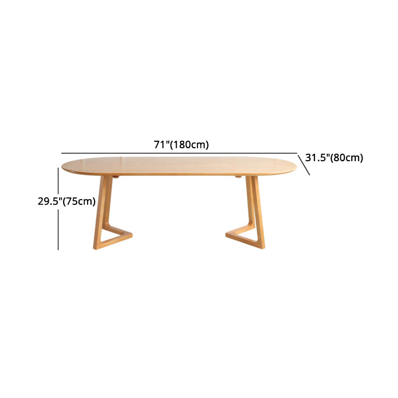 Modern Rectangle 1/2/5/7 Pieces Dining Set Solid Wood Dining Table with Chairs Clearhalo 'Dining Room Sets' 'Dining Tables & Seating' 'dining_room_set' 'furn' 'furn_dining_room_set' 'Furniture' 'furniture_dining_room_set' 'Kitchen & Dining Furniture' 'kitchen&dining_furn' 'kitchen' 4492656