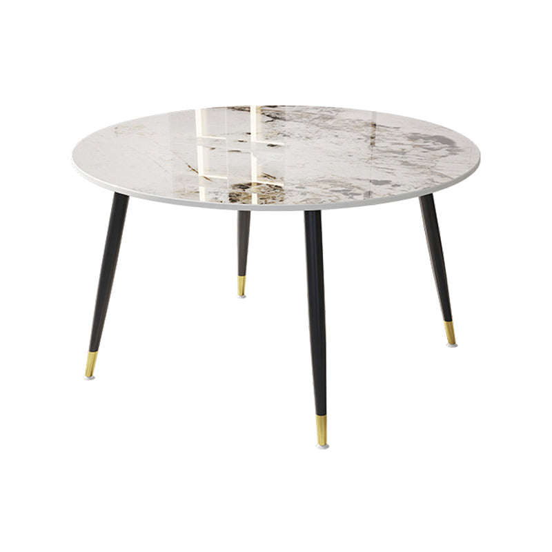 1/4/7 Pcs Metal Modern Dining Room Set with Round Table and Metal Base Dining Set Clearhalo 'Dining Room Sets' 'Dining Tables & Seating' 'dining_room_set' 'furn' 'furn_dining_room_set' 'Furniture' 'furniture_dining_room_set' 'Kitchen & Dining Furniture' 'kitchen&dining_furn' 'kitchen' 4492665