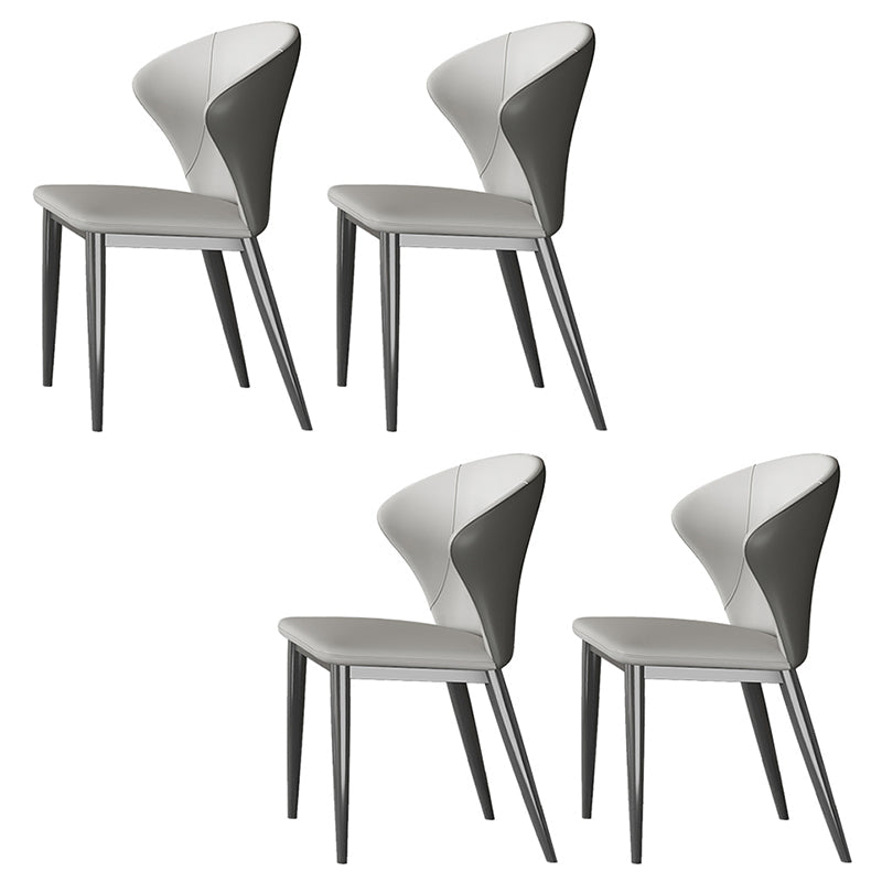 Luxury 1/3/4/5/7 Pieces Dining Set Sintered Stone Dining Table with Leather Chairs 4 White Chairs Clearhalo 'Dining Room Sets' 'Dining Tables & Seating' 'dining_room_set' 'furn' 'furn_dining_room_set' 'Furniture' 'furniture_dining_room_set' 'Kitchen & Dining Furniture' 'kitchen&dining_furn' 'kitchen' 4492682