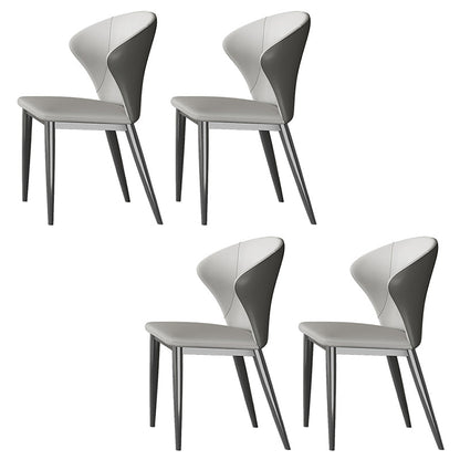 Luxury 1/3/4/5/7 Pieces Dining Set Sintered Stone Dining Table with Leather Chairs 4 White Chairs Clearhalo 'Dining Room Sets' 'Dining Tables & Seating' 'dining_room_set' 'furn' 'furn_dining_room_set' 'Furniture' 'furniture_dining_room_set' 'Kitchen & Dining Furniture' 'kitchen&dining_furn' 'kitchen' 4492682