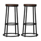 Modern Style Iron Bar Stool with Metal Footrest Simple Bar Stool for Bar Black 2 Piece Set Clearhalo 'Bar Furniture' 'Bar Stools' 'bar_stools' 'furn' 'furn_bar_stools' 'furniture_bar_stools' 'Kitchen & Dining Furniture' 'kitchen&dining_furn' 'kitchen' 'kitchen_furn' Furniture' 4492715