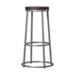 Modern Style Iron Bar Stool with Metal Footrest Simple Bar Stool for Bar Clearhalo 'Bar Furniture' 'Bar Stools' 'bar_stools' 'furn' 'furn_bar_stools' 'furniture_bar_stools' 'Kitchen & Dining Furniture' 'kitchen&dining_furn' 'kitchen' 'kitchen_furn' Furniture' 4492722