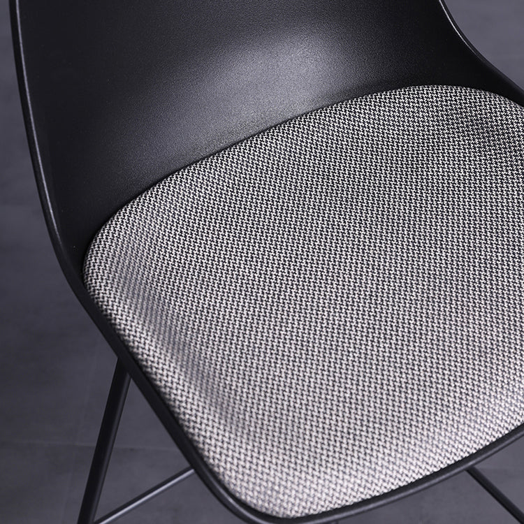 Nordic Metal Low Back Barstool Simple Indoor Tall Stool with Upholstered Clearhalo 'Bar Furniture' 'Bar Stools' 'bar_stools' 'furn' 'furn_bar_stools' 'furniture_bar_stools' 'Kitchen & Dining Furniture' 'kitchen&dining_furn' 'kitchen' 'kitchen_furn' Furniture' 4492751