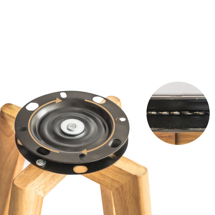 Contemporary Solid Wood Barstool Indoor Bar Stool with Footrest and Low Back Clearhalo 'Bar Furniture' 'Bar Stools' 'bar_stools' 'furn' 'furn_bar_stools' 'furniture_bar_stools' 'Kitchen & Dining Furniture' 'kitchen&dining_furn' 'kitchen' 'kitchen_furn' Furniture' 4492764