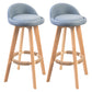 Contemporary Solid Wood Barstool Indoor Bar Stool with Footrest and Low Back Blue 2 Piece Set Bar Stool(30"H) Clearhalo 'Bar Furniture' 'Bar Stools' 'bar_stools' 'furn' 'furn_bar_stools' 'furniture_bar_stools' 'Kitchen & Dining Furniture' 'kitchen&dining_furn' 'kitchen' 'kitchen_furn' Furniture' 4492783