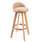 Contemporary Solid Wood Barstool Indoor Bar Stool with Footrest and Low Back Beige 1 Piece Bar Stool(30"H) Clearhalo 'Bar Furniture' 'Bar Stools' 'bar_stools' 'furn' 'furn_bar_stools' 'furniture_bar_stools' 'Kitchen & Dining Furniture' 'kitchen&dining_furn' 'kitchen' 'kitchen_furn' Furniture' 4492800