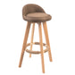 Contemporary Solid Wood Barstool Indoor Bar Stool with Footrest and Low Back Coffee 1 Piece Bar Stool(30"H) Clearhalo 'Bar Furniture' 'Bar Stools' 'bar_stools' 'furn' 'furn_bar_stools' 'furniture_bar_stools' 'Kitchen & Dining Furniture' 'kitchen&dining_furn' 'kitchen' 'kitchen_furn' Furniture' 4492806
