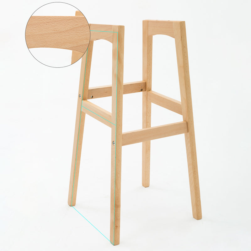 Scandinavia Style Bar-stool Low Back Wooden Legs Barstool for Restaurant Bar Clearhalo 'Bar Furniture' 'Bar Stools' 'bar_stools' 'furn' 'furn_bar_stools' 'furniture_bar_stools' 'Kitchen & Dining Furniture' 'kitchen&dining_furn' 'kitchen' 'kitchen_furn' Furniture' 4492823