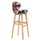 Scandinavia Style Bar-stool Low Back Wooden Legs Barstool for Restaurant Bar Blue-Red Natural 1 Piece Clearhalo 'Bar Furniture' 'Bar Stools' 'bar_stools' 'furn' 'furn_bar_stools' 'furniture_bar_stools' 'Kitchen & Dining Furniture' 'kitchen&dining_furn' 'kitchen' 'kitchen_furn' Furniture' 4492834