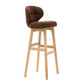 Scandinavia Style Bar-stool Low Back Wooden Legs Barstool for Restaurant Bar Coffee Natural 1 Piece Clearhalo 'Bar Furniture' 'Bar Stools' 'bar_stools' 'furn' 'furn_bar_stools' 'furniture_bar_stools' 'Kitchen & Dining Furniture' 'kitchen&dining_furn' 'kitchen' 'kitchen_furn' Furniture' 4492849