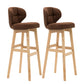 Scandinavia Style Bar-stool Low Back Wooden Legs Barstool for Restaurant Bar Coffee Natural 2 Piece Set Clearhalo 'Bar Furniture' 'Bar Stools' 'bar_stools' 'furn' 'furn_bar_stools' 'furniture_bar_stools' 'Kitchen & Dining Furniture' 'kitchen&dining_furn' 'kitchen' 'kitchen_furn' Furniture' 4492850