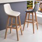 Scandinavia Style Bar-stool Bucket Seat Wooden Legs Barstool for Kitchen Bar Clearhalo 'Bar Furniture' 'Bar Stools' 'bar_stools' 'furn' 'furn_bar_stools' 'furniture_bar_stools' 'Kitchen & Dining Furniture' 'kitchen&dining_furn' 'kitchen' 'kitchen_furn' Furniture' 4492856