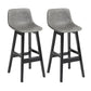 Scandinavia Style Bar-stool Bucket Seat Wooden Legs Barstool for Kitchen Bar Grey Black 2 Piece Set Clearhalo 'Bar Furniture' 'Bar Stools' 'bar_stools' 'furn' 'furn_bar_stools' 'furniture_bar_stools' 'Kitchen & Dining Furniture' 'kitchen&dining_furn' 'kitchen' 'kitchen_furn' Furniture' 4492858