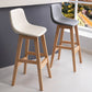 Scandinavia Style Bar-stool Bucket Seat Wooden Legs Barstool for Kitchen Bar Clearhalo 'Bar Furniture' 'Bar Stools' 'bar_stools' 'furn' 'furn_bar_stools' 'furniture_bar_stools' 'Kitchen & Dining Furniture' 'kitchen&dining_furn' 'kitchen' 'kitchen_furn' Furniture' 4492860