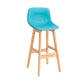Scandinavia Style Bar-stool Bucket Seat Wooden Legs Barstool for Kitchen Bar Sky Blue Natural 1 Piece Clearhalo 'Bar Furniture' 'Bar Stools' 'bar_stools' 'furn' 'furn_bar_stools' 'furniture_bar_stools' 'Kitchen & Dining Furniture' 'kitchen&dining_furn' 'kitchen' 'kitchen_furn' Furniture' 4492879