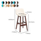 Scandinavia Style Bar-stool Bucket Seat Wooden Legs Barstool for Kitchen Bar Clearhalo 'Bar Furniture' 'Bar Stools' 'bar_stools' 'furn' 'furn_bar_stools' 'furniture_bar_stools' 'Kitchen & Dining Furniture' 'kitchen&dining_furn' 'kitchen' 'kitchen_furn' Furniture' 4492900