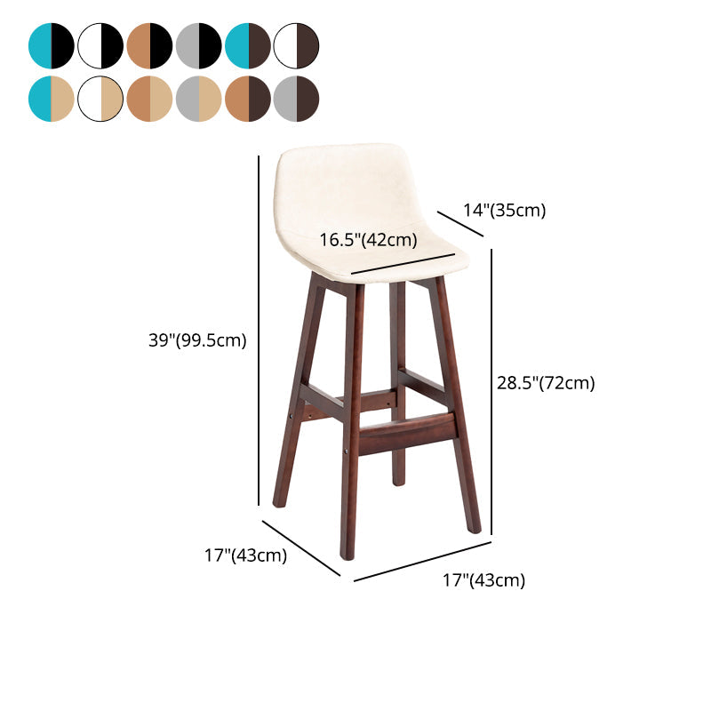 Scandinavia Style Bar-stool Bucket Seat Wooden Legs Barstool for Kitchen Bar Clearhalo 'Bar Furniture' 'Bar Stools' 'bar_stools' 'furn' 'furn_bar_stools' 'furniture_bar_stools' 'Kitchen & Dining Furniture' 'kitchen&dining_furn' 'kitchen' 'kitchen_furn' Furniture' 4492900
