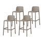 Contemporary Metal Plastic Barstools Bristol Bar Stool with Low Back and Footrest Coffee 4 Piece Set Counter Stool(26"H) Clearhalo 'Bar Furniture' 'Bar Stools' 'bar_stools' 'furn' 'furn_bar_stools' 'furniture_bar_stools' 'Kitchen & Dining Furniture' 'kitchen&dining_furn' 'kitchen' 'kitchen_furn' Furniture' 4493214