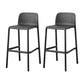 Contemporary Metal Plastic Barstools Bristol Bar Stool with Low Back and Footrest Black 2 Piece Set Counter Stool(26"H) Clearhalo 'Bar Furniture' 'Bar Stools' 'bar_stools' 'furn' 'furn_bar_stools' 'furniture_bar_stools' 'Kitchen & Dining Furniture' 'kitchen&dining_furn' 'kitchen' 'kitchen_furn' Furniture' 4493249